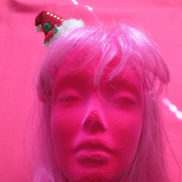 nwt ugly christmas santa hat red xmas hair clip - Picture 7 of 7